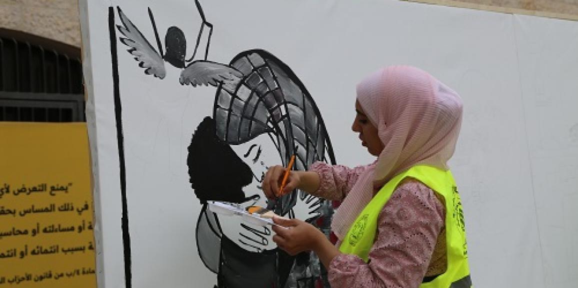 “جدارية” توثق العدوان الأخير على غزة في جامعة الزيتونة الاردنية